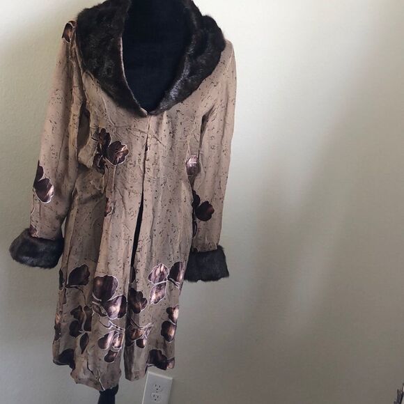 Beautiful brown silk blend duster - Picture 5 of 6